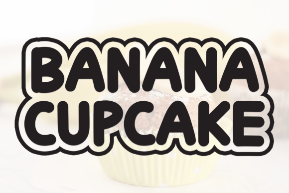 Banana Cupcake Font - Featured Image