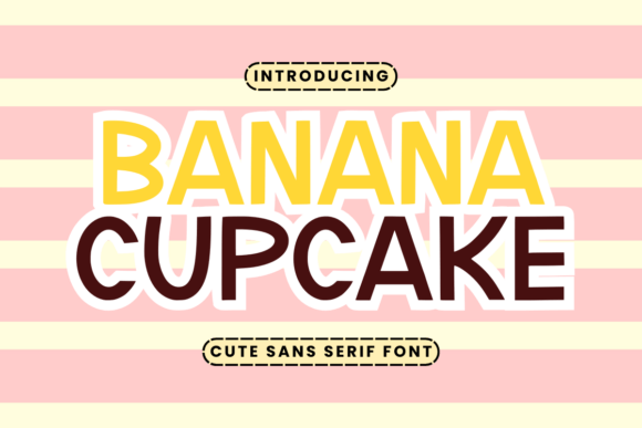 Banana Cupcake Font - Featured Image