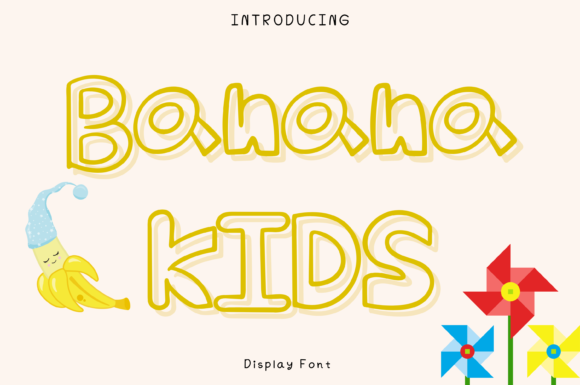 Banana Kids Style Font - Featured Image