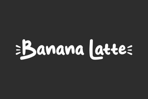 Banana Latte Font - Featured Image