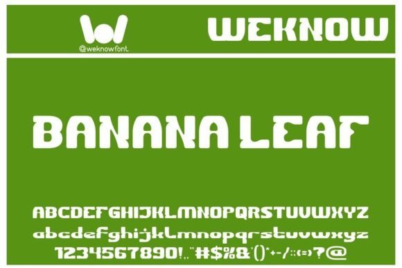 Banana Leaf Font - Featured Image