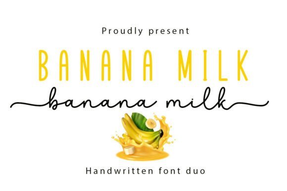 Banana Milk Duo Font - Featured Image