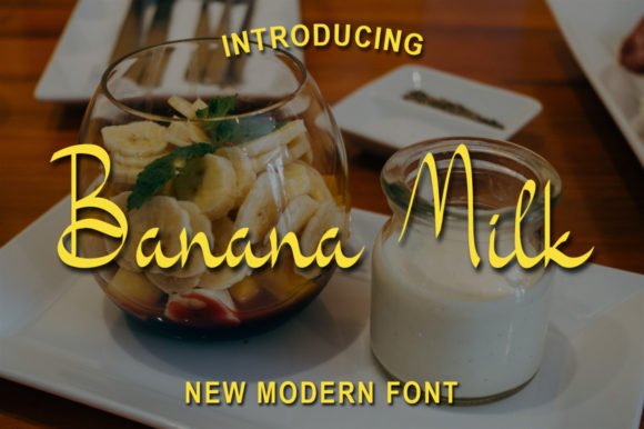 Banana Milk Font - Featured Image