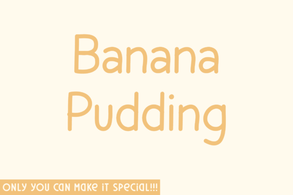Banana Pudding Font - Featured Image