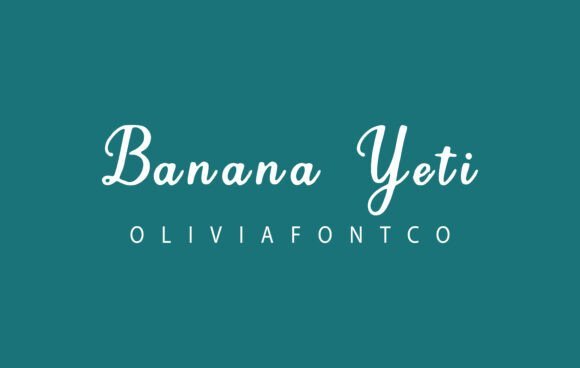Banana Yeti Font - Featured Image