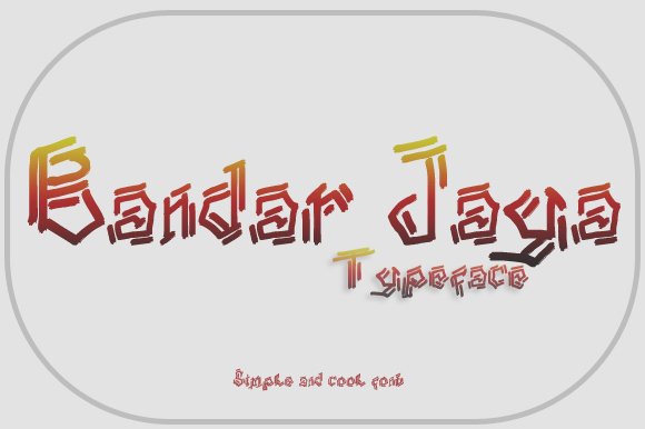 Bandar Jaya Font - Featured Image