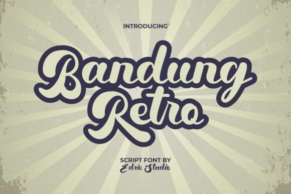 Bandung Retro Font - Featured Image