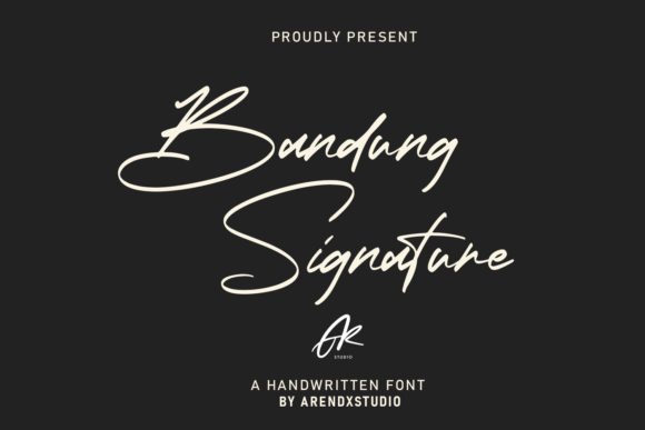 Bandung Signature Font - Featured Image