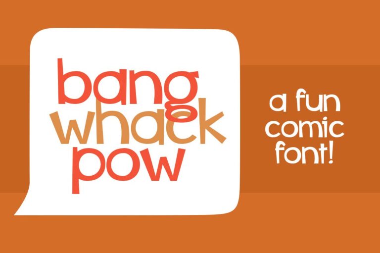 Bang Whack Pow Font - Featured Image