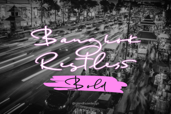 Bangkok Restless Font - Featured Image