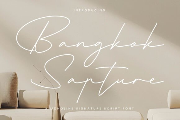 Bangkok Sapture Font - Featured Image