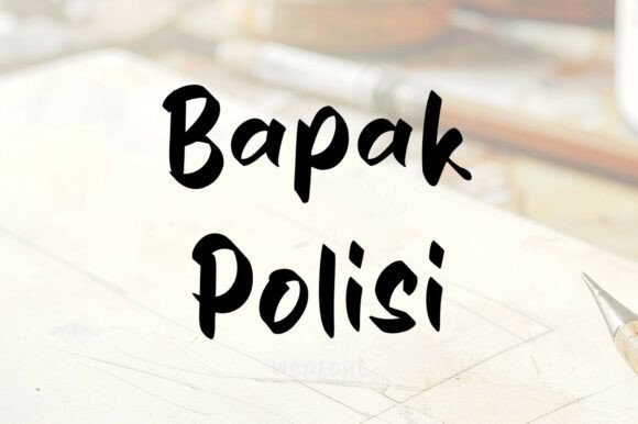 Bapak Polisi Font - Featured Image
