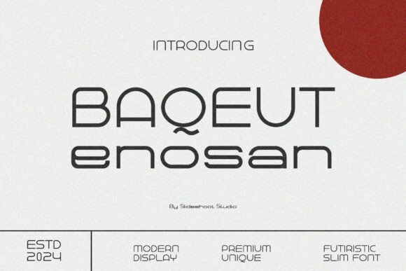 Baqeut Enosan Font - Featured Image
