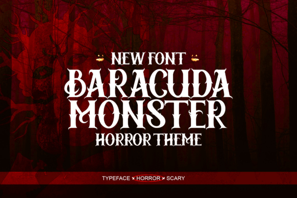 Baracuda Monster Font - Featured Image