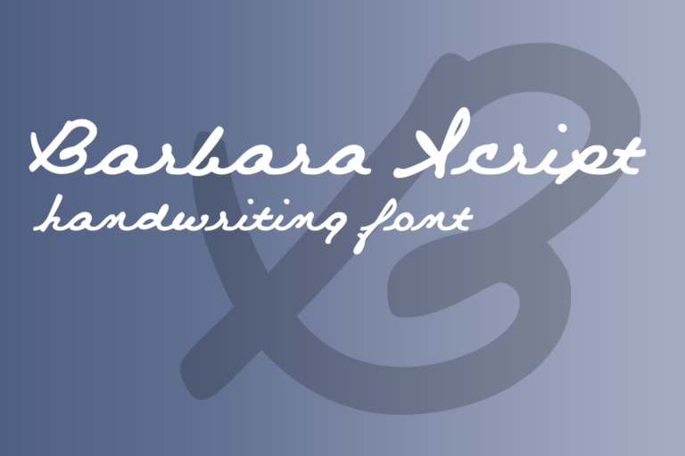 Barbara Script Font - Featured Image