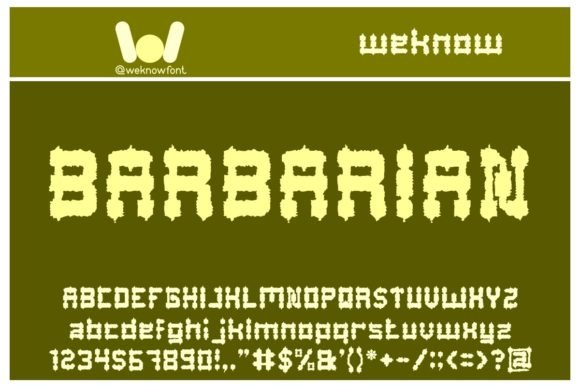 Barbarian Font - Featured Image