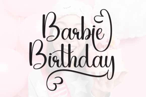 Barbie Birthday Font - Featured Image