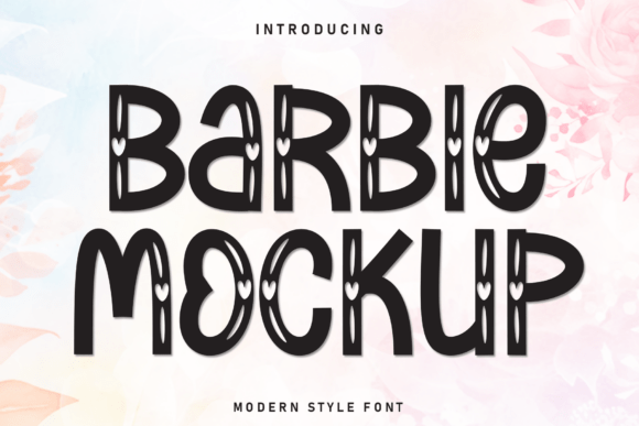 Barbie Mockup Font - Featured Image