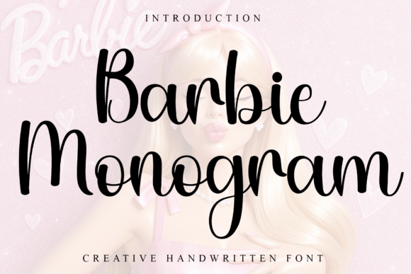 Barbie Monogram Font - Featured Image