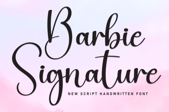 Barbie Signature Font - Featured Image