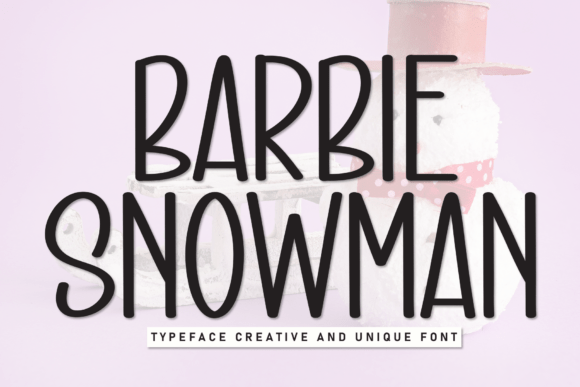 Barbie Snowman Font - Featured Image