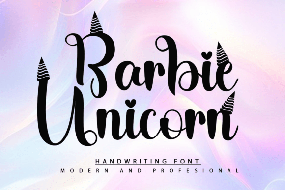 Barbie Unicorn Font - Featured Image