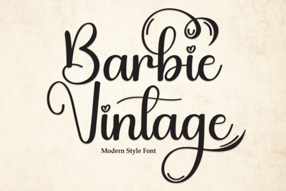 Barbie Vintage Font - Featured Image