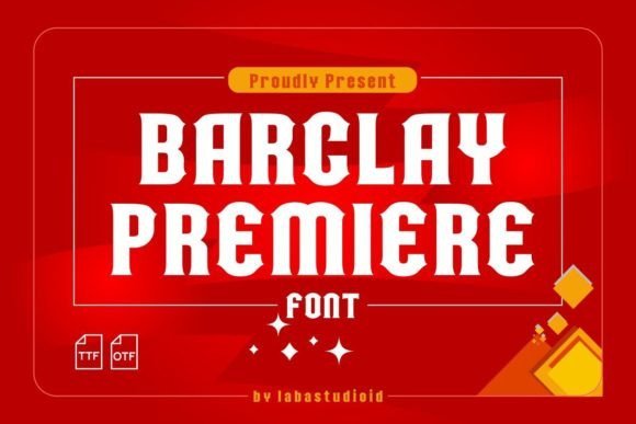 Barclay Premiere Font - Featured Image