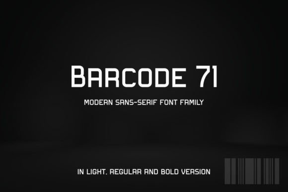 Barcode 71 Font - Featured Image