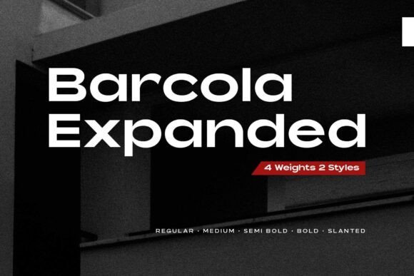 Barcola Expanded Font - Featured Image