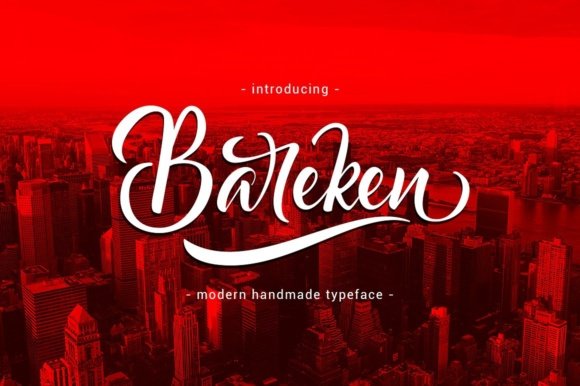 Bareken Font - Featured Image