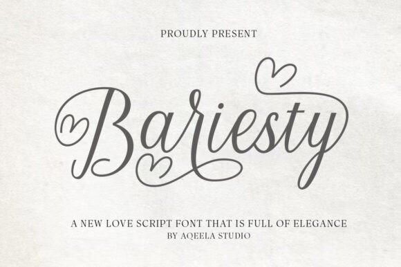 Bariesty Font - Featured Image