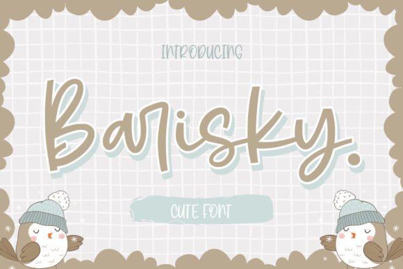 Barisky Cute Script Font - Featured Image