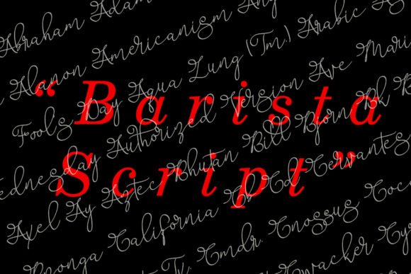 Barista Script Font - Featured Image