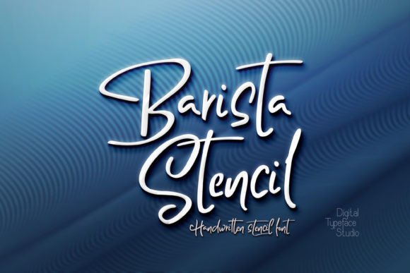 Barista Stencil Font - Featured Image