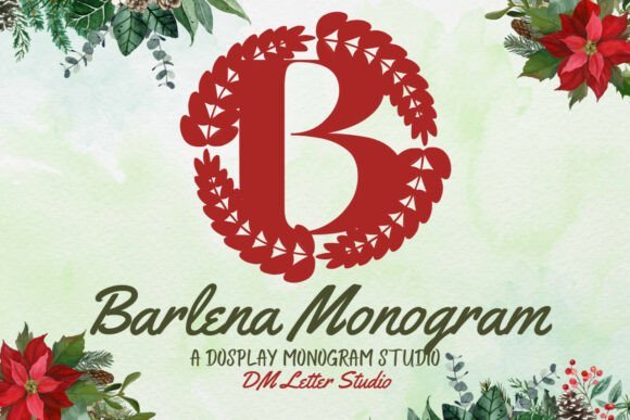 Barlena Monogram Font - Featured Image