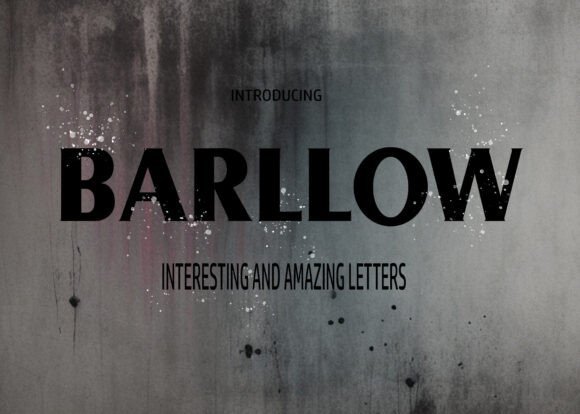 Barllow Font - Featured Image