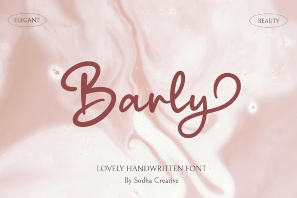 Barly - Cute Script Font - Featured Image