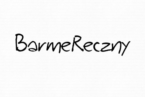 Barme Reczny Font - Featured Image
