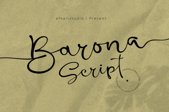 Barona Script Font - Featured Image