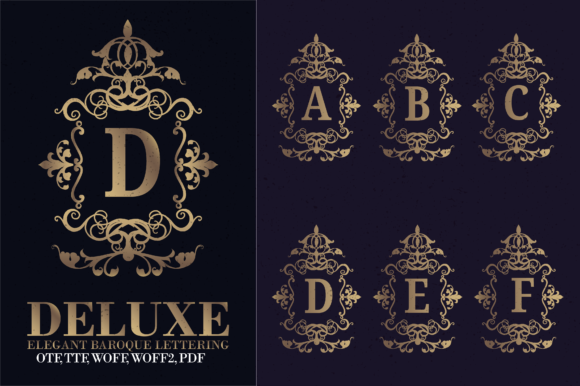 Baroque Lettering Font - Featured Image