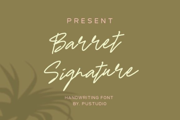 Barret Signature Font - Featured Image