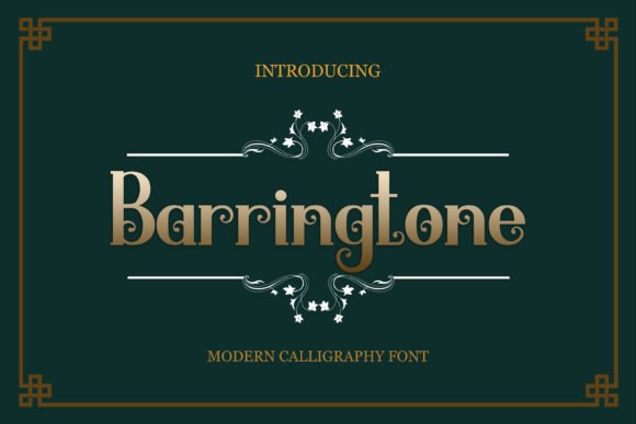 Barringtone Font - Featured Image