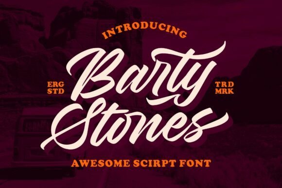 Barty Stones Font - Featured Image