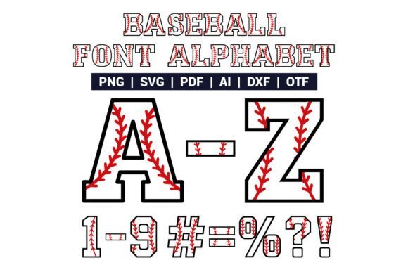 Baseball Alphabet Font - Featured Image