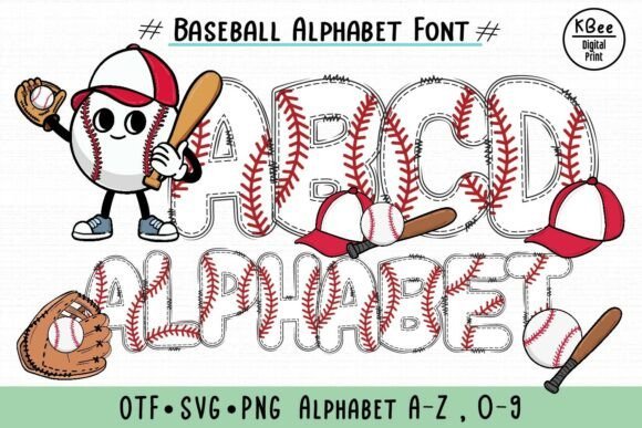 Baseball Alphabet Font - Featured Image