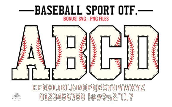 Baseball Army Font - Featured Image