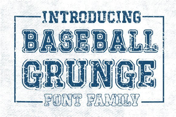 Baseball Grunge Font - Featured Image