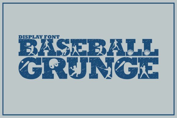 Baseball Grunge Font - Featured Image