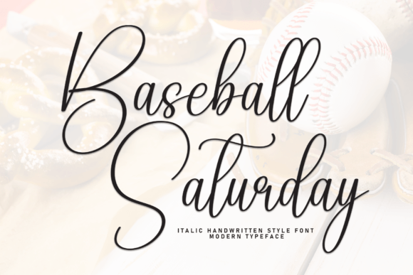 Baseball Saturday Font - Featured Image